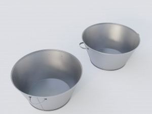 Metal containers 3D Model