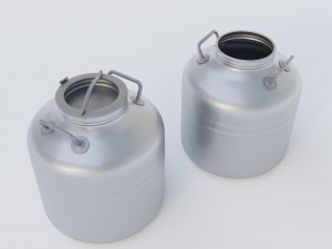 Metal containers 3D Model