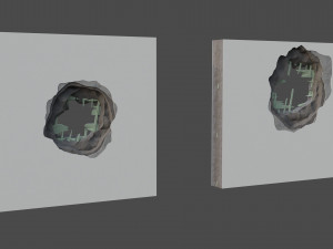 Holes in the wall Model 3D