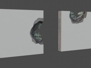 Holes in the wall Model 3D