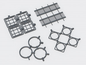 Elements for the fence 3D Model