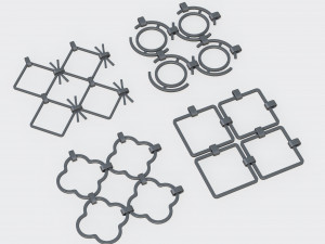 Elements for the fence 3D Model