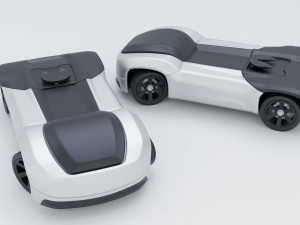 Truck unmanned Modèle 3D