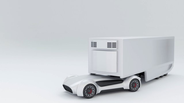 Truck unmanned Model 3D .c4d .max .obj .3ds .fbx .stl .blend 