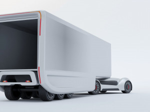 Truck unmanned Model 3D