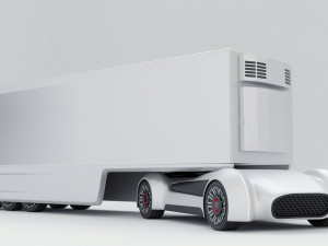 Truck unmanned Model 3D