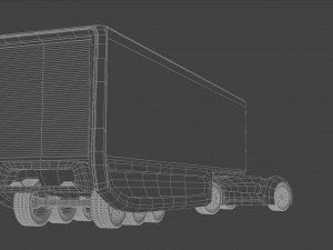 Truck unmanned Model 3D