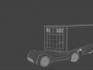 Truck unmanned Model 3D