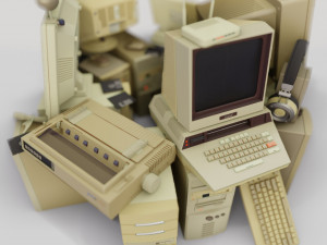 Retro compucters Model 3D