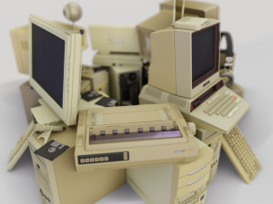 Retro compucters Model 3D