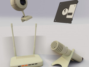 Retro compucters Model 3D