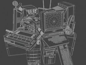 Retro compucters Model 3D