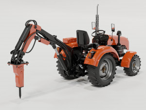 Mini tractor 3Dモデル