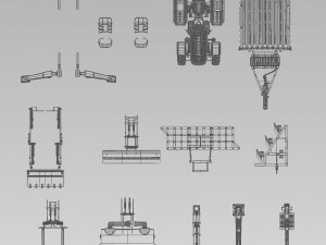 Mini tractor 3Dモデル