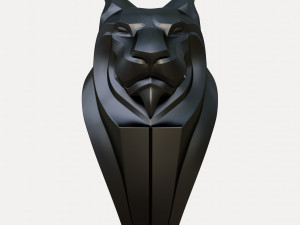 Bust of a lion 3D Model