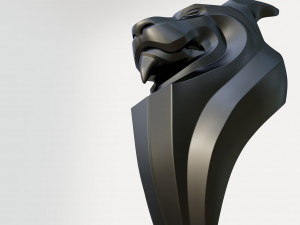 Bust of a lion 3D Model