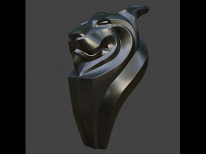 Bust of a lion 3D Model