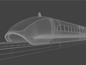 White train 3Dモデル