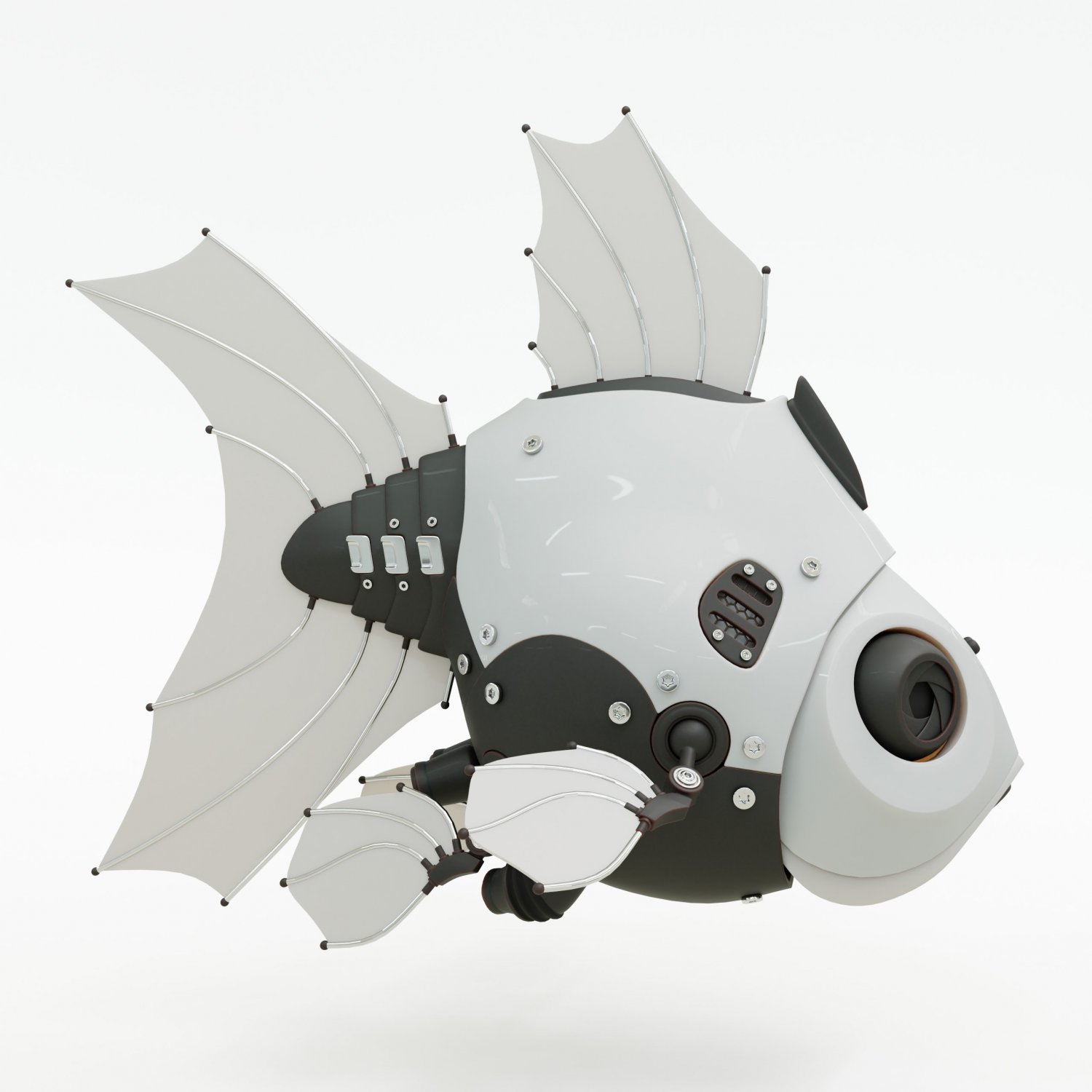 Robot Fish 3D Model in Aquatic 3DExport