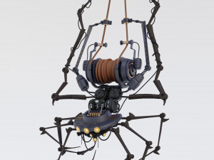 Spider on a rope 3D मॉडल