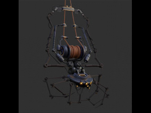 Spider on a rope 3D मॉडल