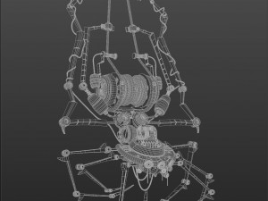 Spider on a rope 3D मॉडल