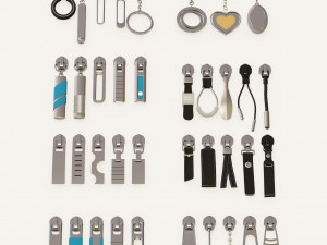 Zipper slider 3D 모델