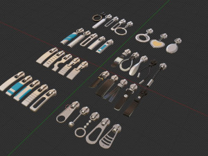 Zipper slider 3D 모델