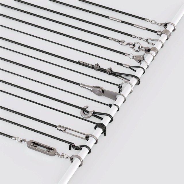 Cable fastenings 3D Model .c4d .max .obj .3ds .fbx .stl .blend 