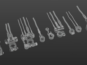 Battery terminals 3Dモデル