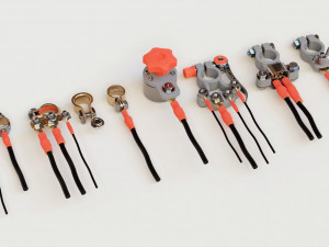 Battery terminals 3Dモデル