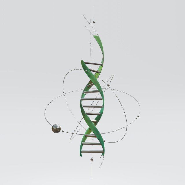 DNA 3D Model .c4d .max .obj .3ds .fbx .lwo .lw .lws
