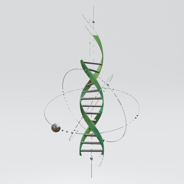 DNA Model 3D .c4d .max .obj .3ds .fbx .stl .blend 