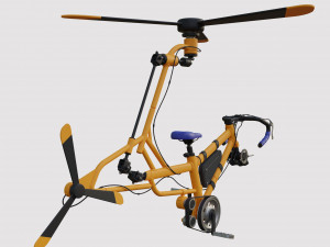 Bicyclecopter Modelo 3D