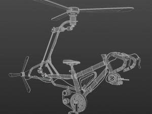 Bicyclecopter Modelo 3D