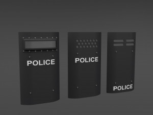 Police Shield 3D Модель