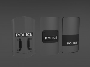 Police Shield 3D Модель