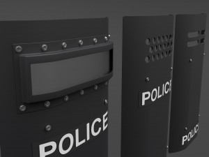 Police Shield 3D Модель