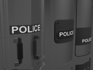 Police Shield 3D Модель