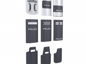 Police Shield 3D Модель