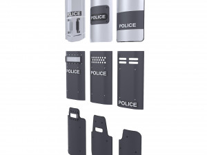 Police Shield 3D Модель