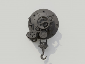 Gears on the whell 3D Model