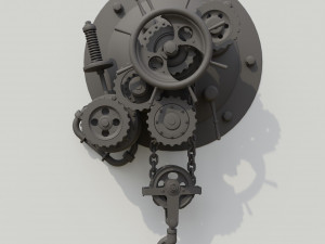 Gears on the whell 3D Model