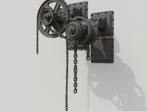 Gears on the wall 3D Model