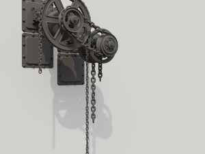 Gears on the wall 3D-Modell