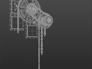 Gears on the wall 3D-Modell
