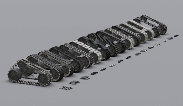 Collection of caterpillars Modelo 3D .c4d .max .obj .3ds .fbx .stl .blend 
