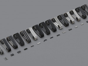 Collection of caterpillars Modelo 3D
