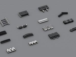 Collection of caterpillars Modelo 3D