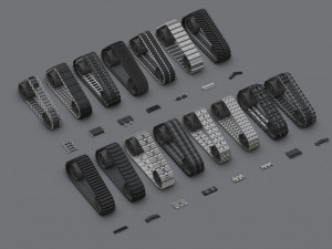 Collection of caterpillars Modelo 3D